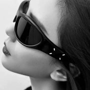 Lunettes de soleil bandeau inspirées des célébrités, style Y2K, protection UV, tendance