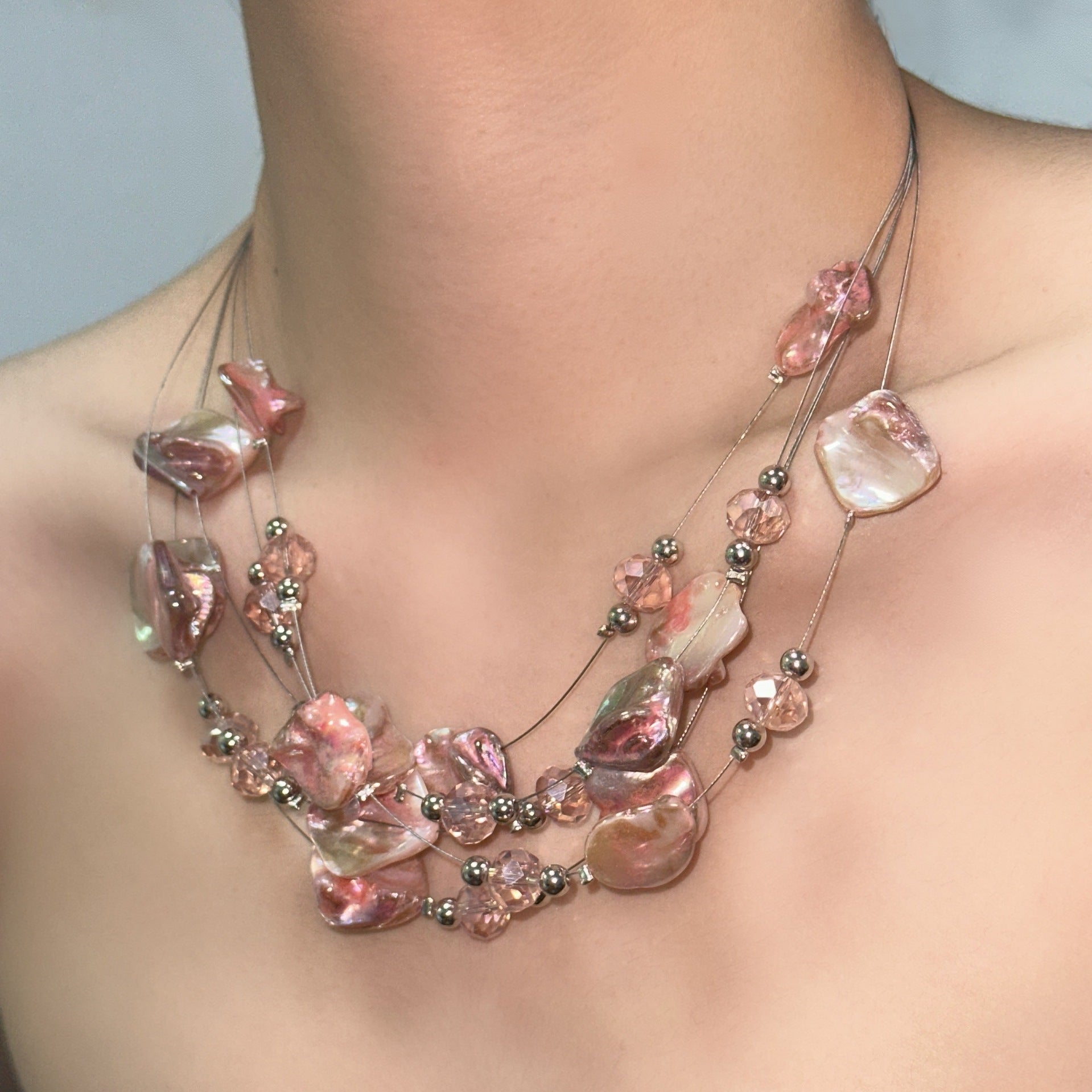 Spice Girl Irregular Golden Shell Multilayer Vintage Necklace