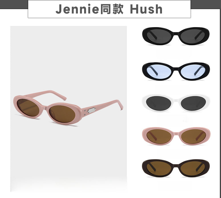 Jennie Inspired Sunglasses Women High End Oval Shape Sun Glasses for Street Style