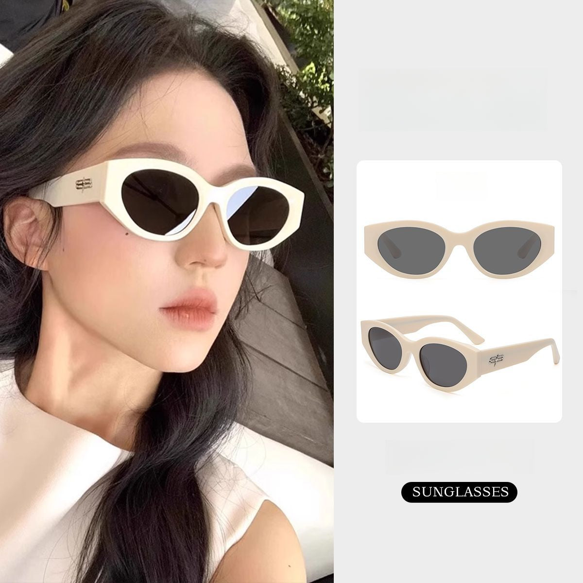 New Fashion Cat Eye Sunglasses Women UV Protection Retro Style Sun Glasses for Trendy Look