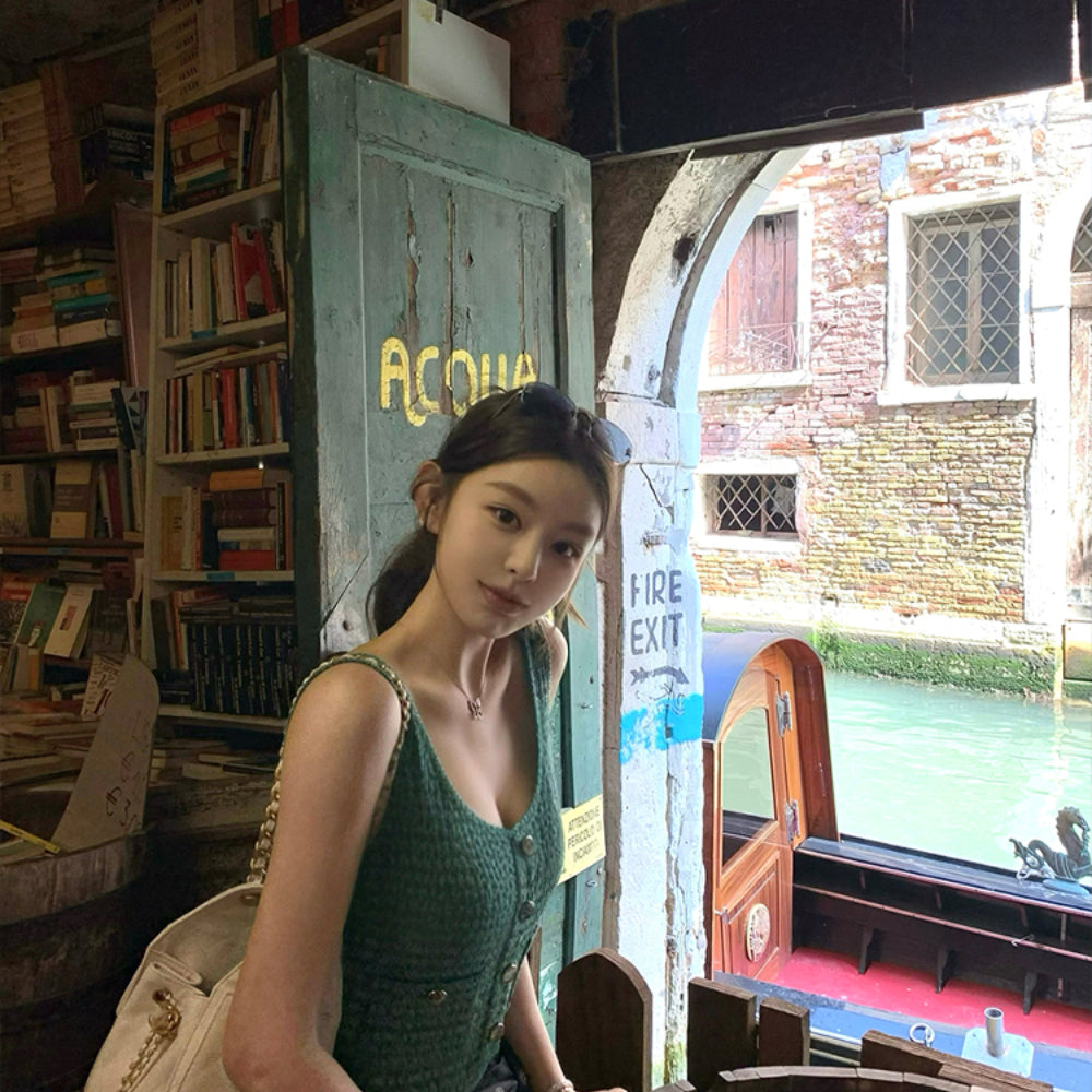 Jennine Same | Peacock Green One-Piece Swimsuit - Sexy Backless Custom Fabric Women's Summer Swimwear